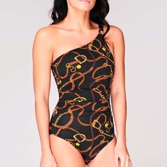 Ralph Lauren Other - RALPH LAUREN Black Equestrian Bit Swimsuit 14 NEW!